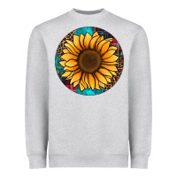 Heather Grey sunflower christmas ornament Heavyweight Sweatshirt - Jasminsmagicworld
