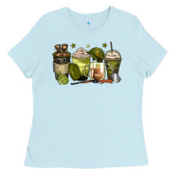 Baby Blue army coffee cups Ladies Tee - Zillion Design Studio