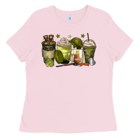 Bubblegum Pink army coffee cups Ladies Tee - Zillion Design Studio