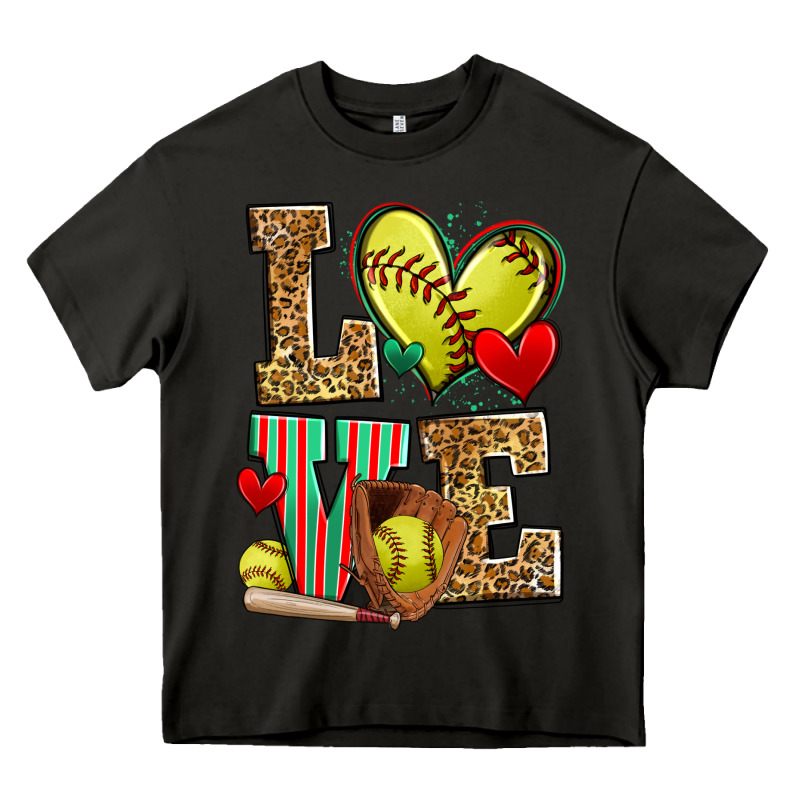Love Softball Heavy Core Tee by Zillion Design Studio | Teevron