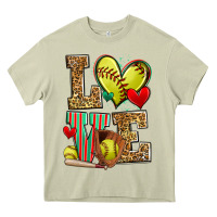 Mossy love softball Heavy Core Tee - Zillion Design Studio