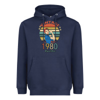 Navy Vintage 1980 Original Parts Women 40th Birthday Heavyweight Hoodie - Bettercallsaul