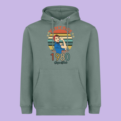 Vintage 1980 Original Parts Women 40th Birthday Heavyweight Hoodie Designed By Bettercallsaul