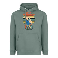 Sage Vintage 1980 Original Parts Women 40th Birthday Heavyweight Hoodie - Bettercallsaul