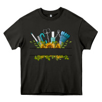 Asphalt customize nail tools with sunflower Heavy Core Tee - BarkalooDesign