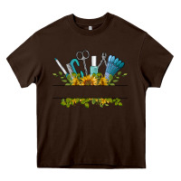 Chocolate Brown customize nail tools with sunflower Heavy Core Tee - BarkalooDesign