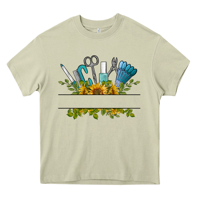 Customize Nail Tools With Sunflower Heavy Core Tee by BarkalooDesign | Teevron