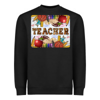 Black Teacher Heavyweight Sweatshirt - LillyAllenDesigns
