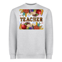 Heather Grey Teacher Heavyweight Sweatshirt - LillyAllenDesigns