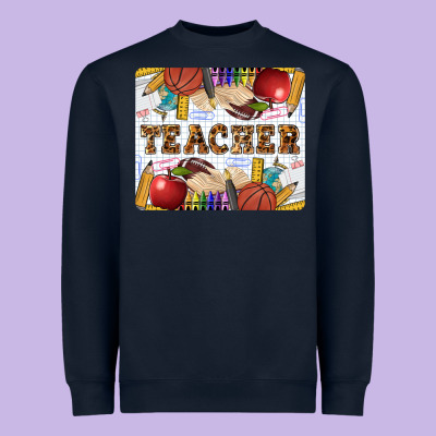 Teacher Heavyweight Sweatshirt Designed By Lillyallendesigns