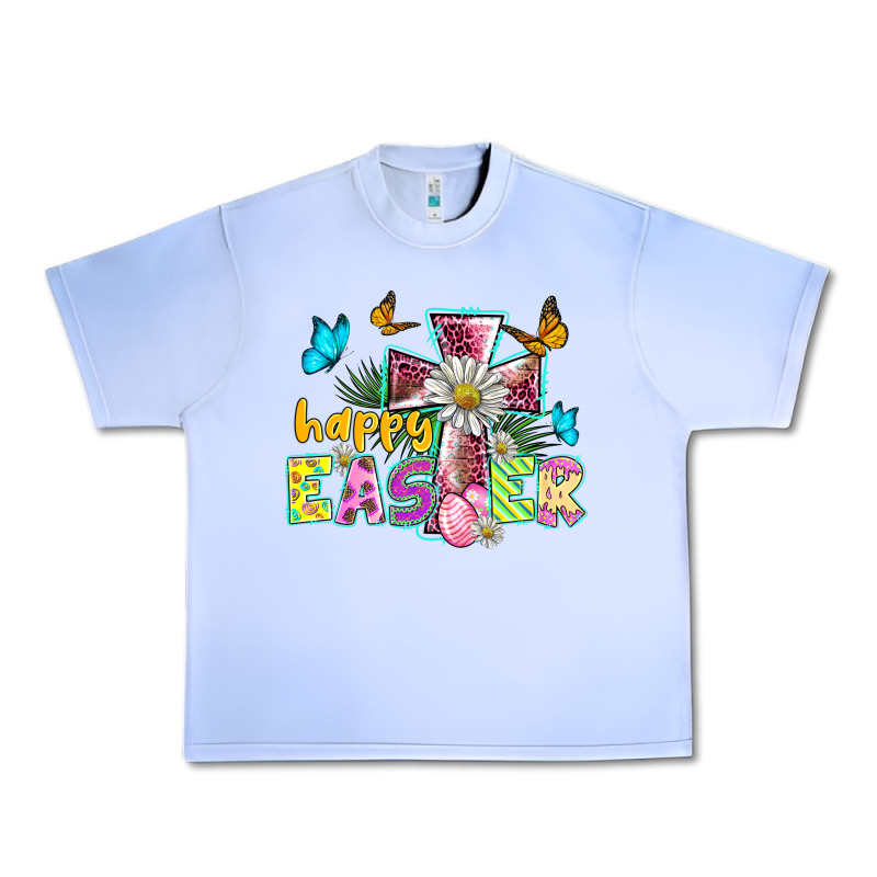 Happy Easter Cross Urban Heavy Tee by BarkalooDesign | Teevron