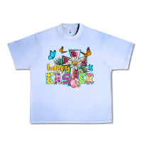 Grape Ice happy easter cross Urban Heavy Tee - BarkalooDesign