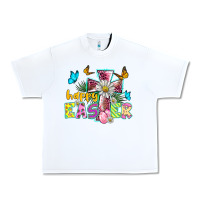 White happy easter cross Urban Heavy Tee - BarkalooDesign