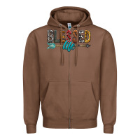 Chestnut Blessed Life Zipper Hoodie - BundleAndBundleShop
