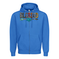 True Royal Blessed Life Zipper Hoodie - BundleAndBundleShop