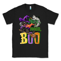 Black Meow i mean, boo Halloween Classic Tee - NancyCooperArtShop