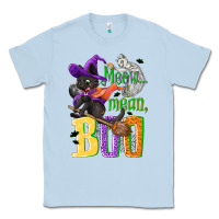 Dusty Blue Meow i mean, boo Halloween Classic Tee - NancyCooperArtShop