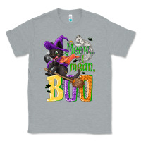 Heather Grey Meow i mean, boo Halloween Classic Tee - NancyCooperArtShop