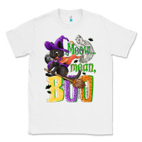 White Meow i mean, boo Halloween Classic Tee - NancyCooperArtShop
