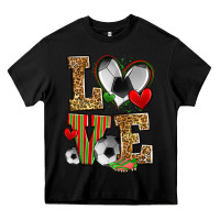 Black love soccer Heavy Core Tee - Zillion Design Studio