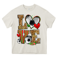 Cream love soccer Heavy Core Tee - Zillion Design Studio