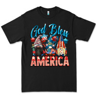 Black God blessed America gnomes 4th of July Premium Tee - CowGirlArtShop