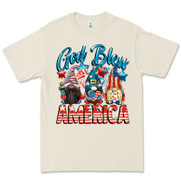 Bone God blessed America gnomes 4th of July Premium Tee - CowGirlArtShop