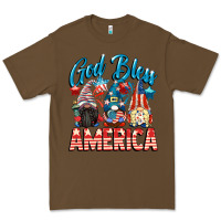 Cacao God blessed America gnomes 4th of July Premium Tee - CowGirlArtShop