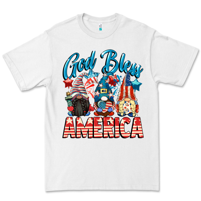 God Blessed America Gnomes 4th Of July Premium Tee by CowGirlArtShop | Teevron