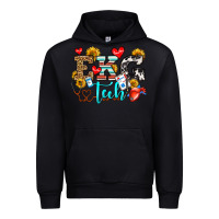 Black ekg tech Urban Hoodie - OliviaCreatesArt