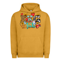 Pigment Peanut Butter ekg tech Urban Hoodie - OliviaCreatesArt
