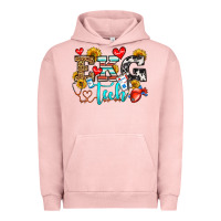 Pigment Salmon ekg tech Urban Hoodie - OliviaCreatesArt