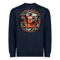 Navy joy reindeer christmas ornament Heavyweight Sweatshirt - Jasminsmagicworld
