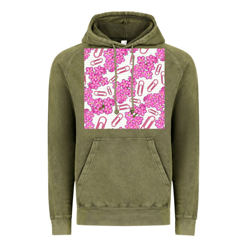 Floral School Seamless Pattern Vintage Hoodie by BundleAndBundleShop | Teevron