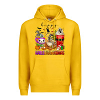 Lemon happy hallothanksmas skeleton coffee cups Premium Hoodie - texasbilliewilder