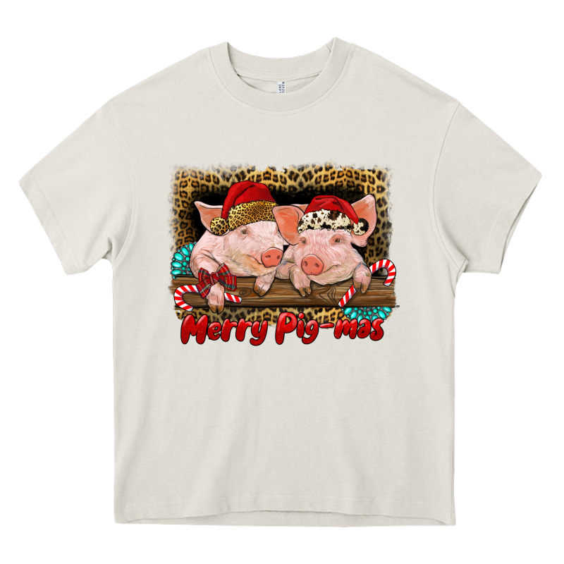 Merry Pig Mas Heavy Core Tee by RanaPortraitStore | Teevron