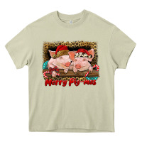 Mossy merry pig mas Heavy Core Tee - RanaPortraitStore