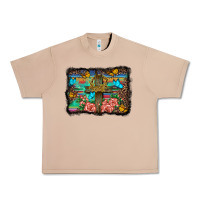 Burro wooden cross background Urban Heavy Tee - BarkalooDesign