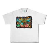 Lunar Rock wooden cross background Urban Heavy Tee - BarkalooDesign