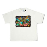 Pistachio wooden cross background Urban Heavy Tee - BarkalooDesign