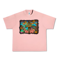 Salmon wooden cross background Urban Heavy Tee - BarkalooDesign
