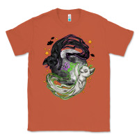 Copper Magical cats ghost with moon Halloween Classic Tee - NancyCooperArtShop
