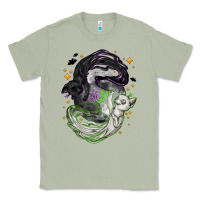 Matcha Magical cats ghost with moon Halloween Classic Tee - NancyCooperArtShop