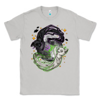 Moon Dust Magical cats ghost with moon Halloween Classic Tee - NancyCooperArtShop