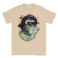 Mushroom Magical cats ghost with moon Halloween Classic Tee - NancyCooperArtShop