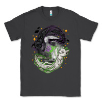 Smoke Magical cats ghost with moon Halloween Classic Tee - NancyCooperArtShop