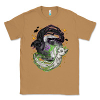 Toasted Coconut Magical cats ghost with moon Halloween Classic Tee - NancyCooperArtShop