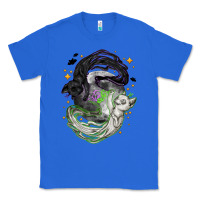 True Royal Magical cats ghost with moon Halloween Classic Tee - NancyCooperArtShop