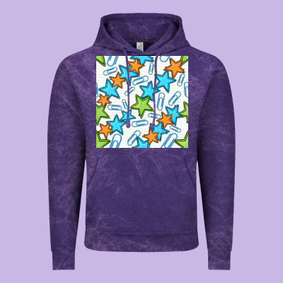 Stars School Seamless Pattern Vintage Hoodie Designed By Bundleandbundleshop