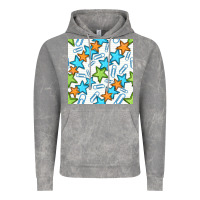 Cloud Rock stars school seamless pattern Vintage Hoodie - BundleAndBundleShop